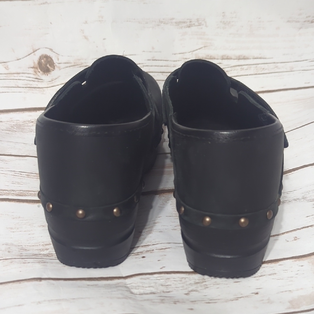 Sanita Black Studded Clogs - Picture 6 of 10